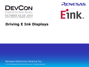 Driving E Ink Displays