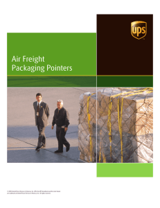 Air Freight Packaging Pointers