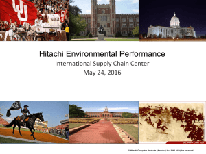Hitachi Environmental Performance