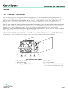 HPE Flexible Slot Power Supplies