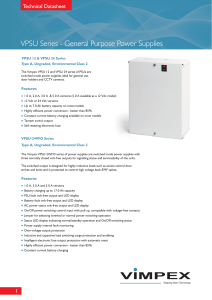 VPSU Series - General Purpose Power Supplies Technical