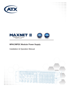 MAXNET II Power Supply Manual Pdf