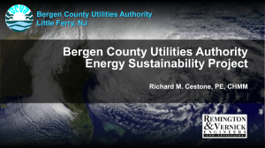 Bergen County Utilities Authority Energy Sustainability Project