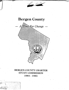 1985 Study Commission Report - Grassroots for Bergen County