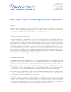 Selective Coordination White Paper