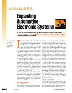 Expanding automotive electronic systems