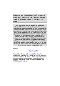 Diagnosis and Troubleshooting of Automotive Electrical, Electronic