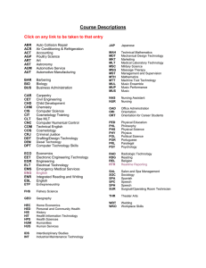 Course Descriptions - Gadsden State Community College