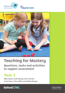 Year 3 Teaching for Mastery