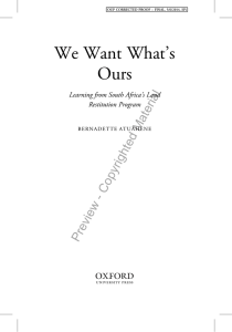 We Want What`s Ours - New York Law School Law Review