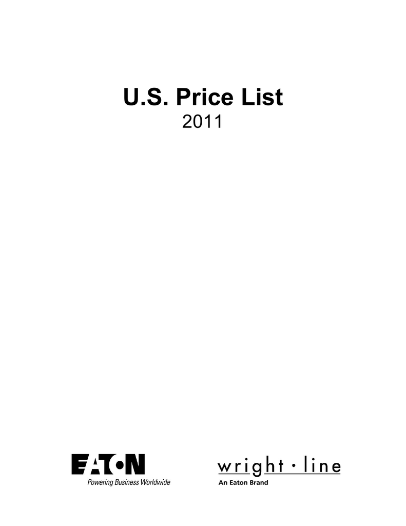 US Price List