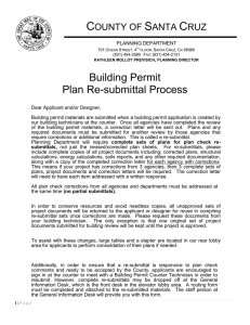 Resubmittal Process - Santa Cruz County Planning Department