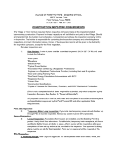 construction inspection requirements