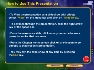 Chapter 16 Powerpoint