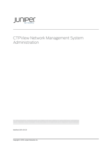 CTPView Server - Juniper Networks