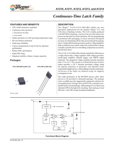 Continuous-Time Latch Family