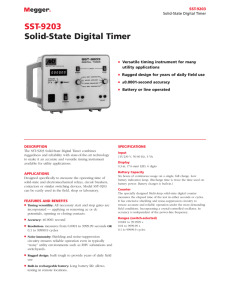 SST-9203 Solid-State Digital Timer