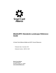 Mobile/NFC Standards Landscape Reference Guide