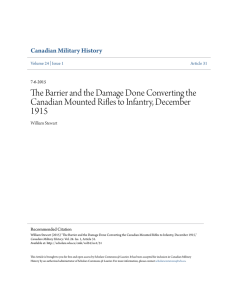 The Barrier and the Damage Done Converting the Canadian