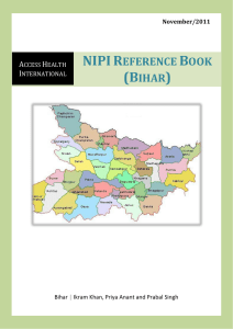 NIPI Reference Book (Bihar) - ACCESS Health International