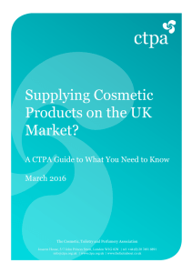 Supplying Cosmetic Products on the UK Market?