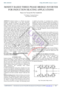 mosfet based three phase bridge inverter for induction