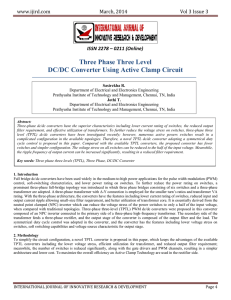 Three Phase Three Level DC/DC Converter Using Active Clamp