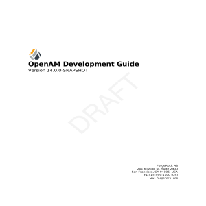 OpenAM Development Guide