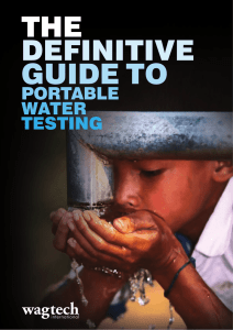 portable water testing - Sustainable Sanitation and Water