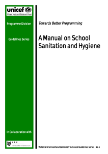 A Manual on School Sanitation and Hygiene