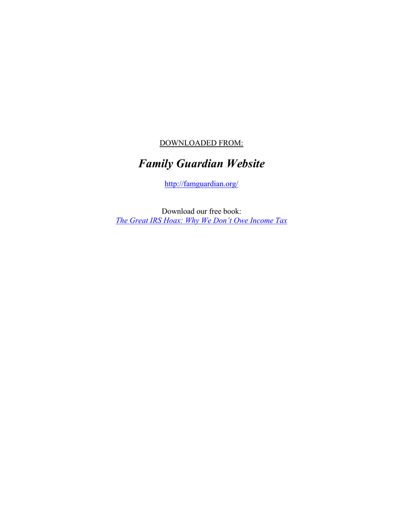 Irs Published Products Catalog - downloaded from family guardian website http famguardian org download our free book the great irs hoax why we don t owe income tax 2002 irs document