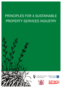 Principles for a Sustainable Property Services Industry