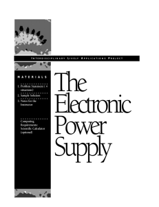 The Electronic Power Supply