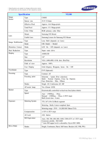 Specification NX100