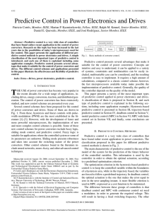 Predictive Control in Power Electronics and Drives