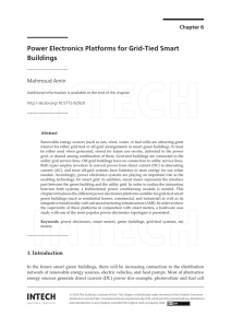 Power Electronics Platforms for Grid-Tied Smart Buildings