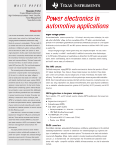 Power Electronics in Automotive Applications