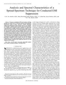 Analysis and spectral characteristics of a spread