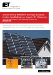 Electrical Models of New Network Technologies and Devices