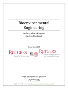 Bioenvironmental Engineering - Department of Environmental