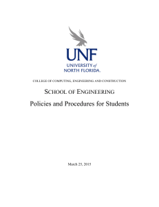 Policies and Procedures - University of North Florida