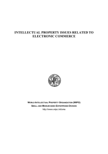 Intellectual Property Issues Related to Electronic Commerce