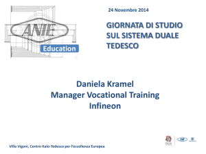 Daniela Kramel Manager Vocational Training Infineon