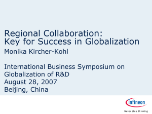 Regional Collaboration: Key for Success in Globalization