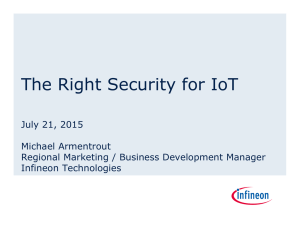 The Right Security for IoT