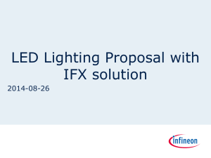 LED Lighting Proposal with IFX solution