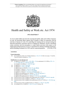 Health and Safety at Work etc. Act 1974