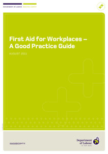 First aid for workplaces - a good practice guide