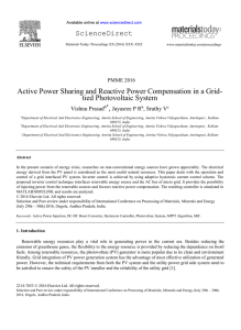 Active Power Sharing and Reactive Power Compensation