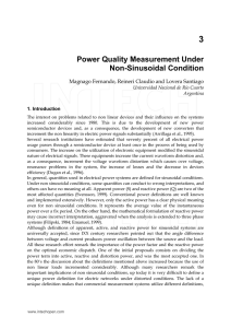 Power Quality Measurement Under Non-Sinusoidal Condition